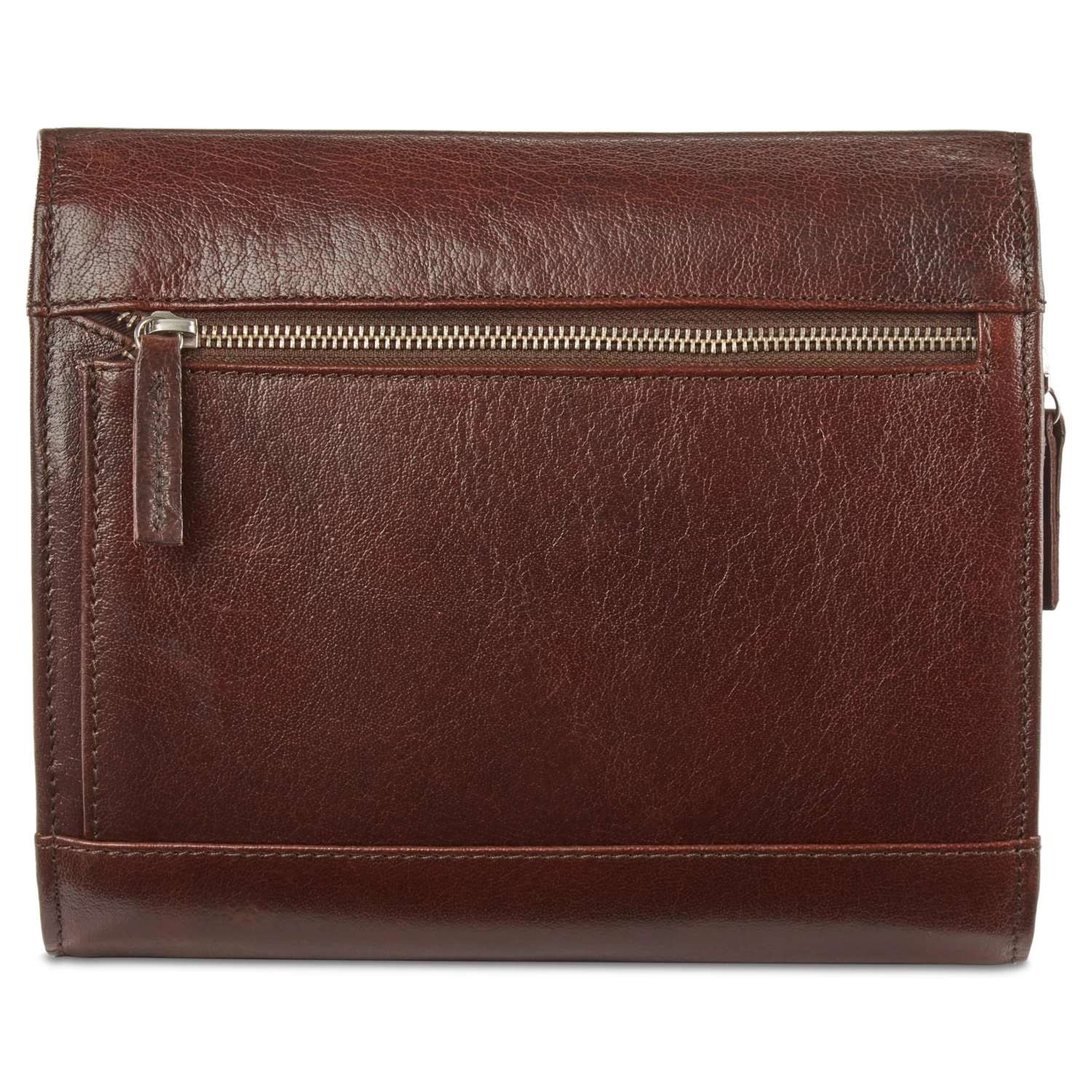 California | Dark Brown Hanging Toiletry Kit Leather Bag - Image 5