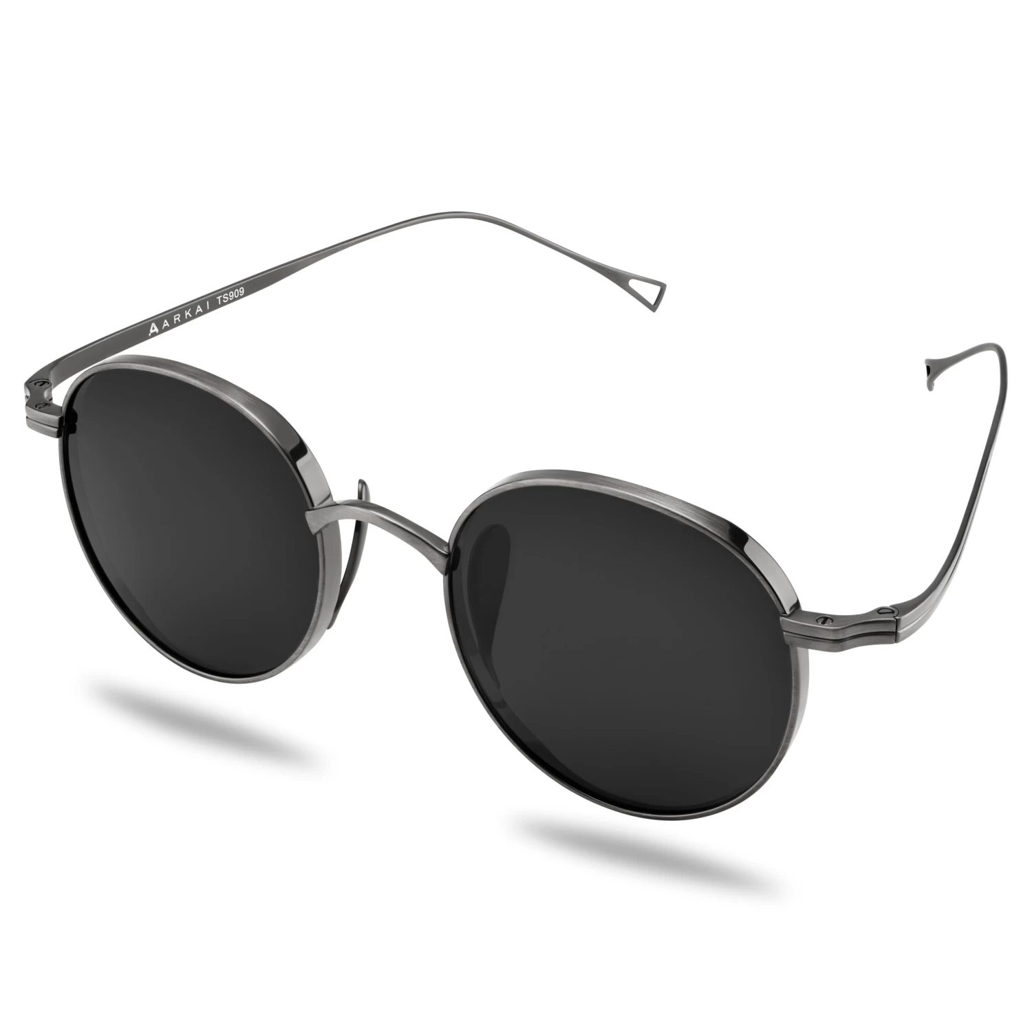Occasus | Round Gunmetal Titanium Polarized Sunglasses - Image 5