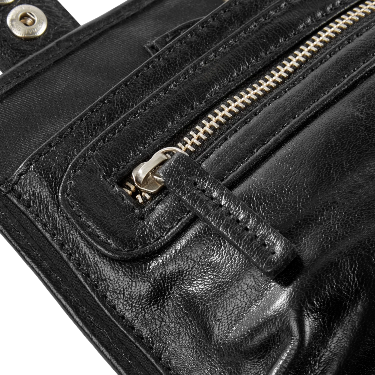 California | Black Hanging Toiletry Kit Leather Bag - Image 10