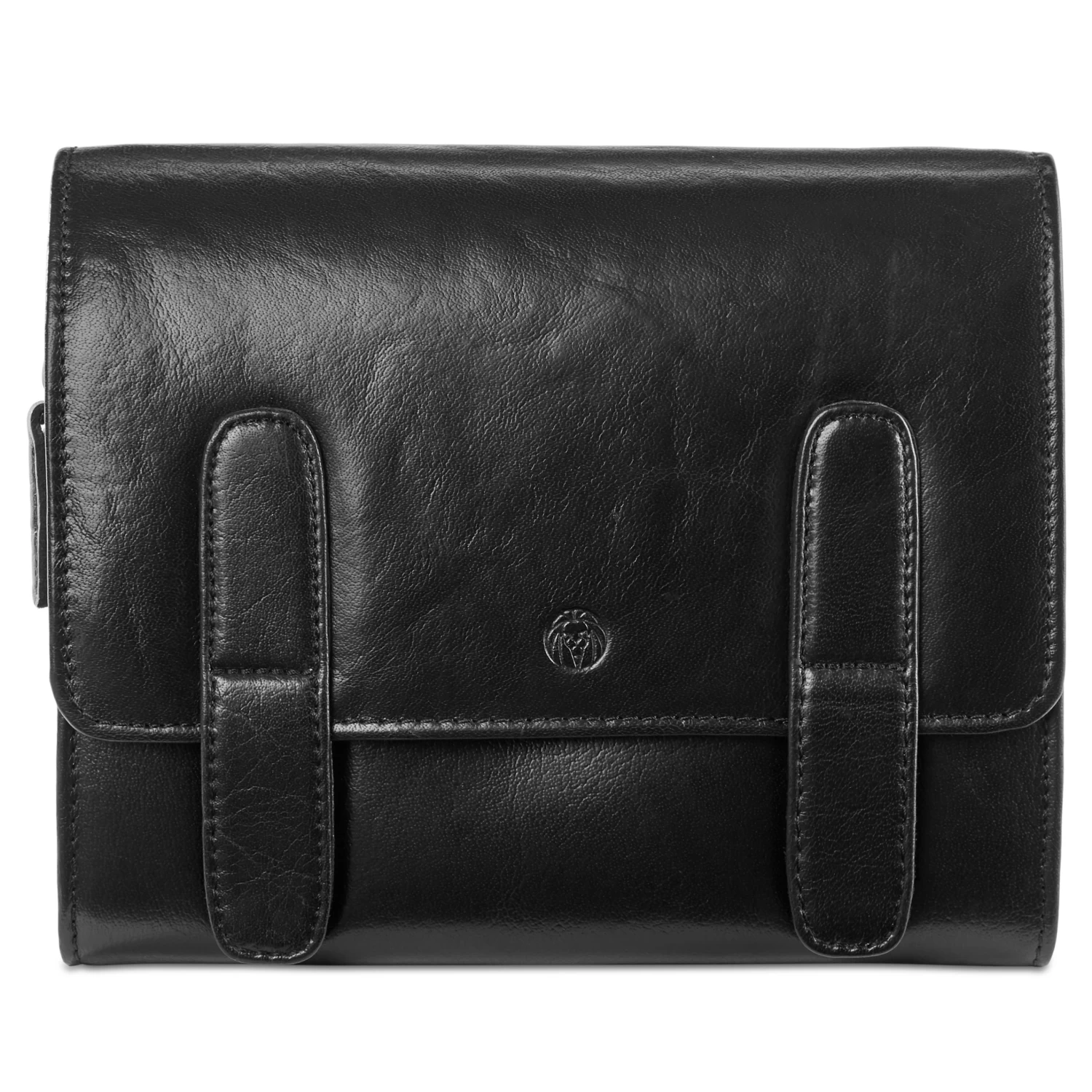 California | Black Hanging Toiletry Kit Leather Bag - Image 4