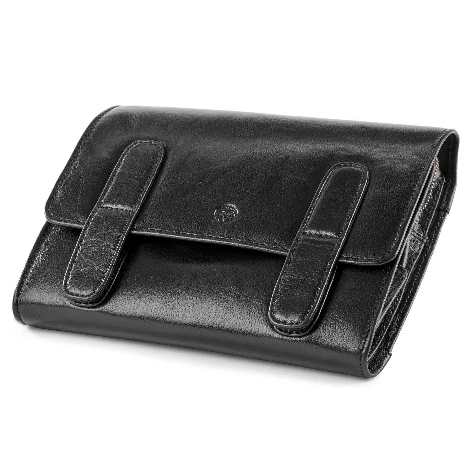 California | Black Hanging Toiletry Kit Leather Bag - Image 5