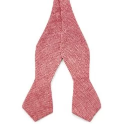 Peach Blossom Cotton Self-Tie Bow Tie