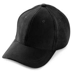 Lacuna | Black Faux Suede Baseball Cap