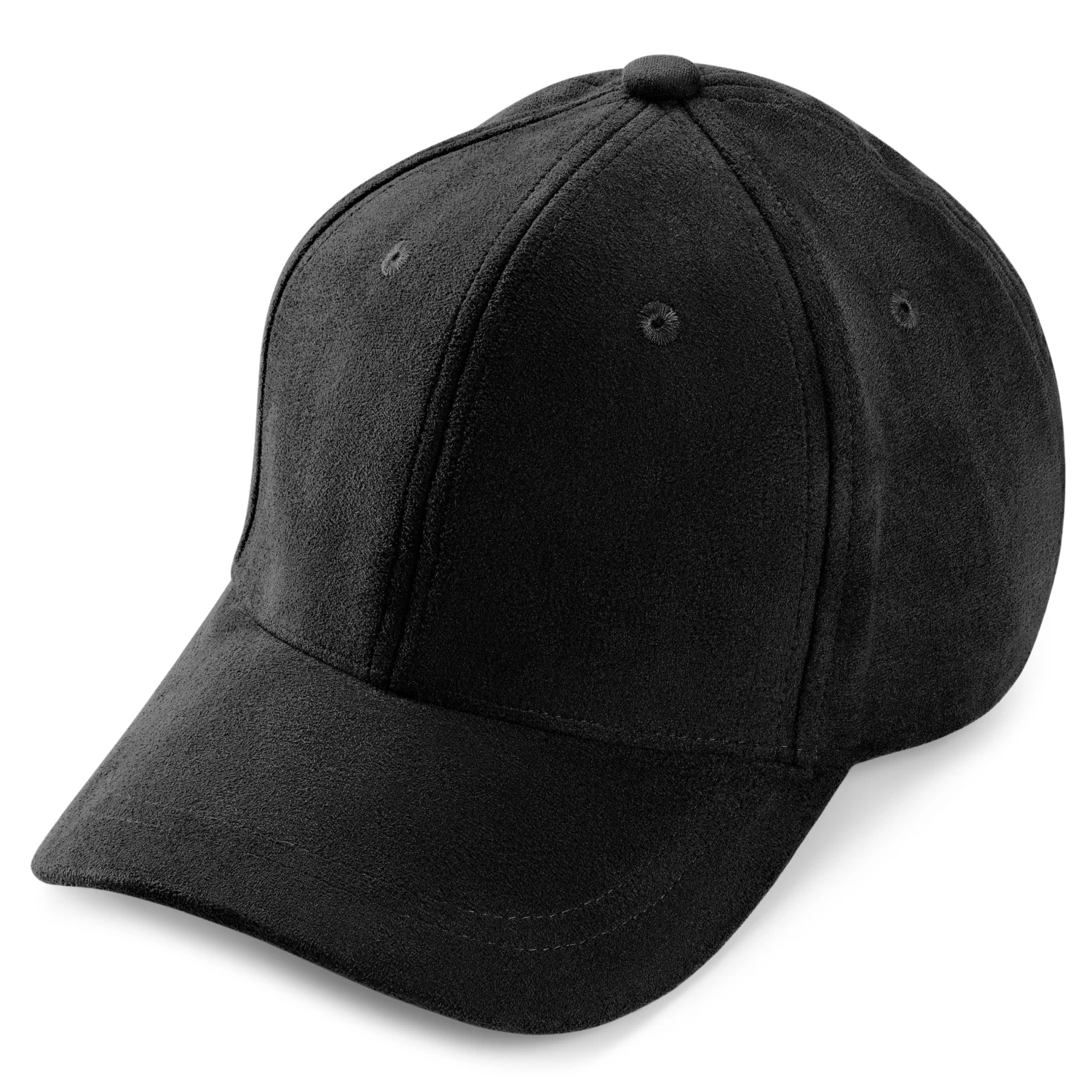 Lacuna | Black Faux Suede Baseball Cap