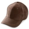 Lacuna | Dark Brown Faux Suede Baseball Cap