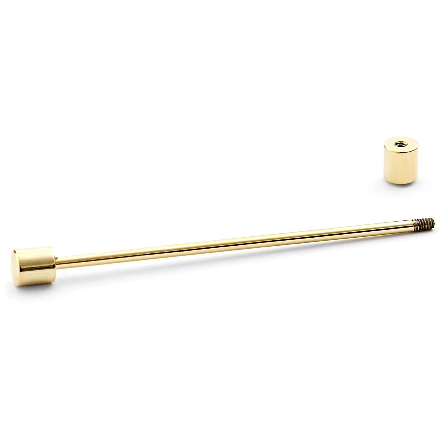 Simple Gold-Tone Collar Bar - Image 2