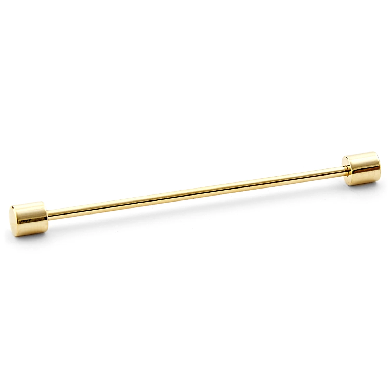Simple Gold-Tone Collar Bar