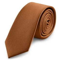 6 Cm Rust Grosgrain Skinny Tie