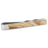 Geo Remix | Silver-Tone & Madagascar Stone Stainless Steel Tie Bar