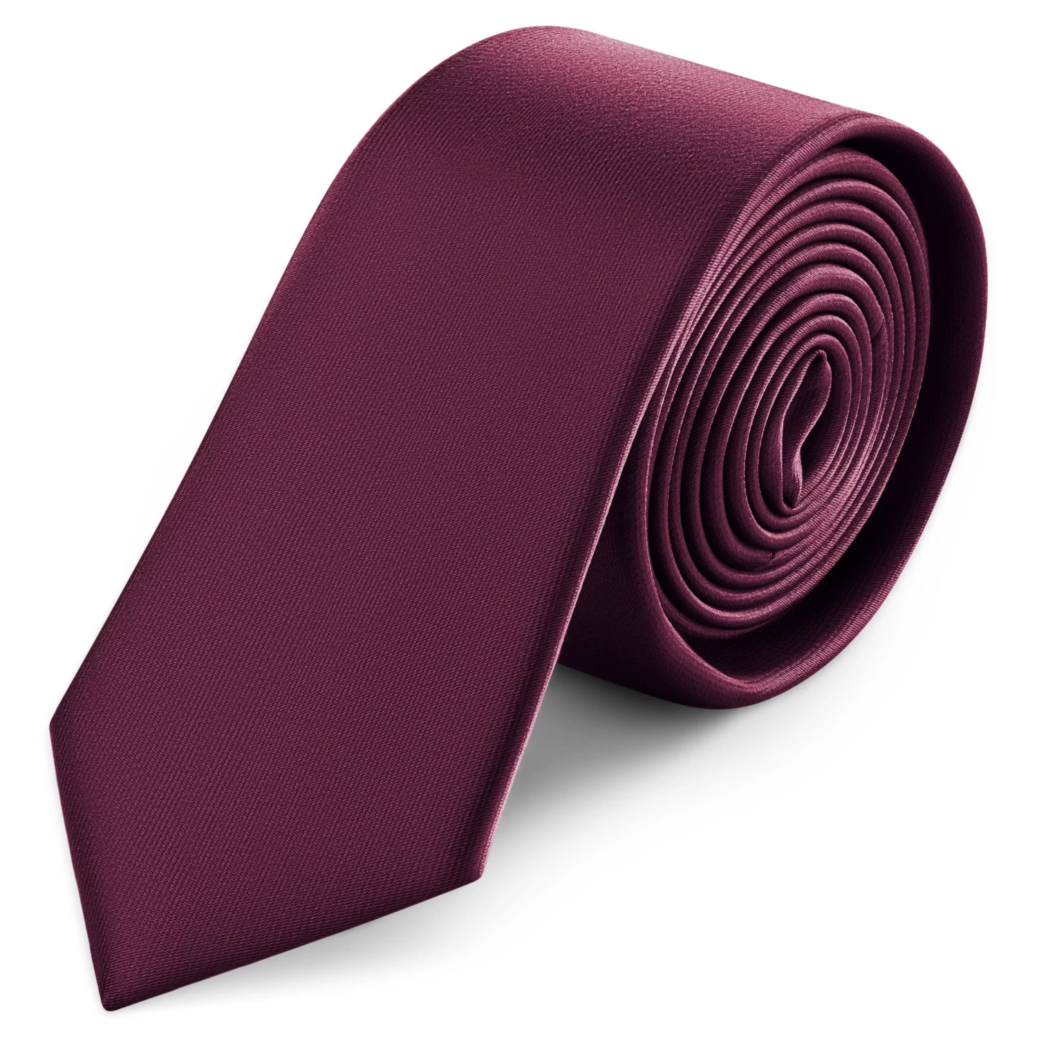 6 Cm Crimson Satin Skinny Tie