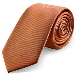 8 Cm Cognac Grosgrain Tie
