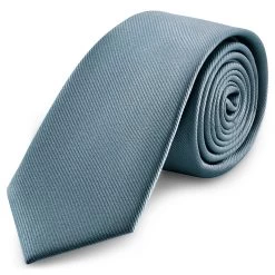 8 Cm Smoke Grey Grosgrain Tie