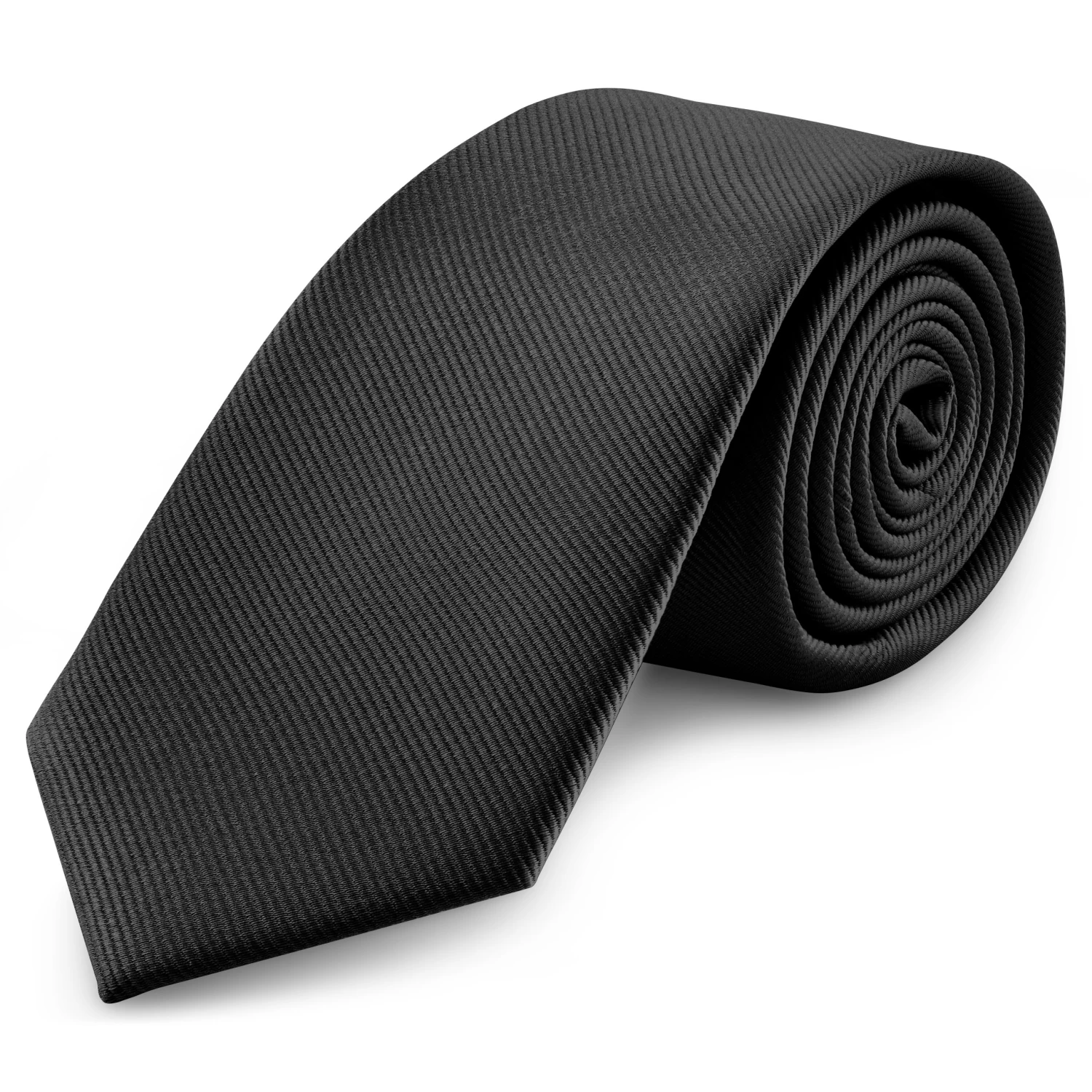 8 Cm Black Grosgrain Tie