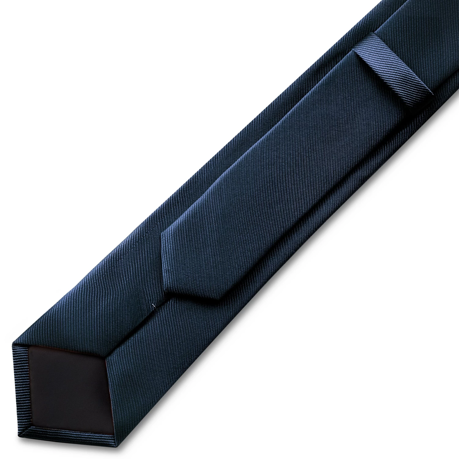8 Cm Navy Blue Grosgrain Tie - Image 2