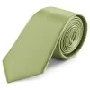 8 Cm Light Green Satin Tie