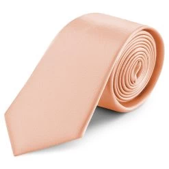 8 Cm Rose Pink Satin Tie