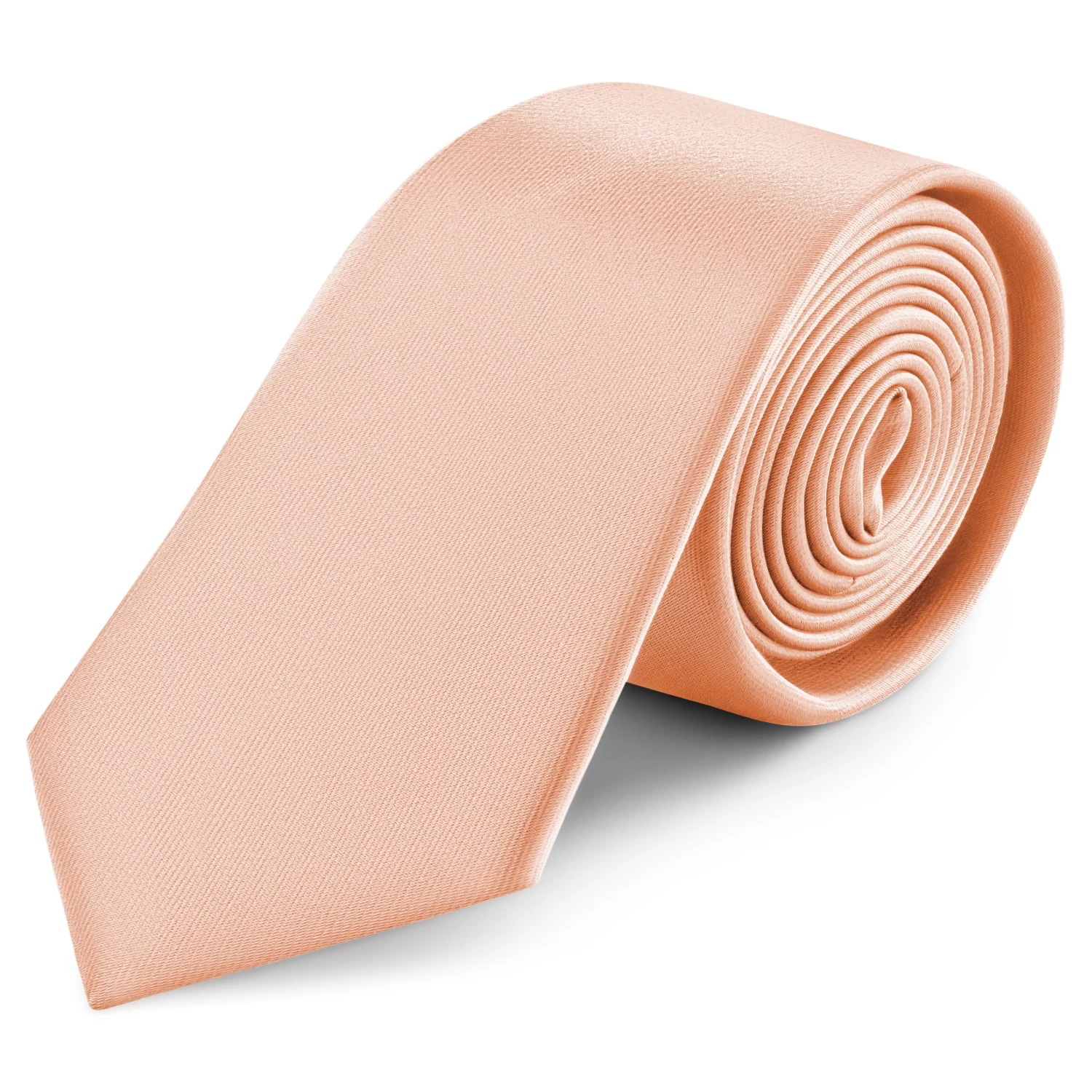 8 Cm Rose Pink Satin Tie