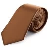 8 Cm Rust Satin Tie