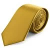 8 Cm Golden Brown Satin Tie