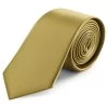 8 Cm Mustard Yellow Satin Tie