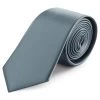 8 Cm Smoke Grey Satin Tie