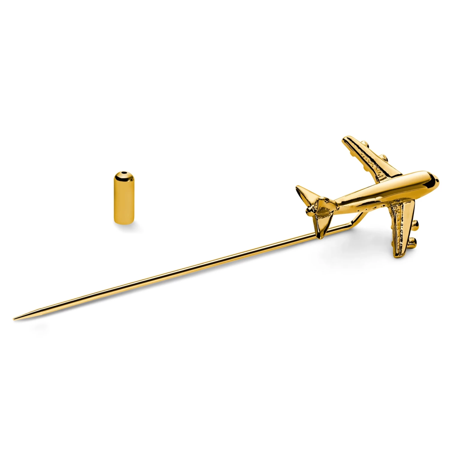 Gold-Tone Aeroplane Lapel Pin - Image 2