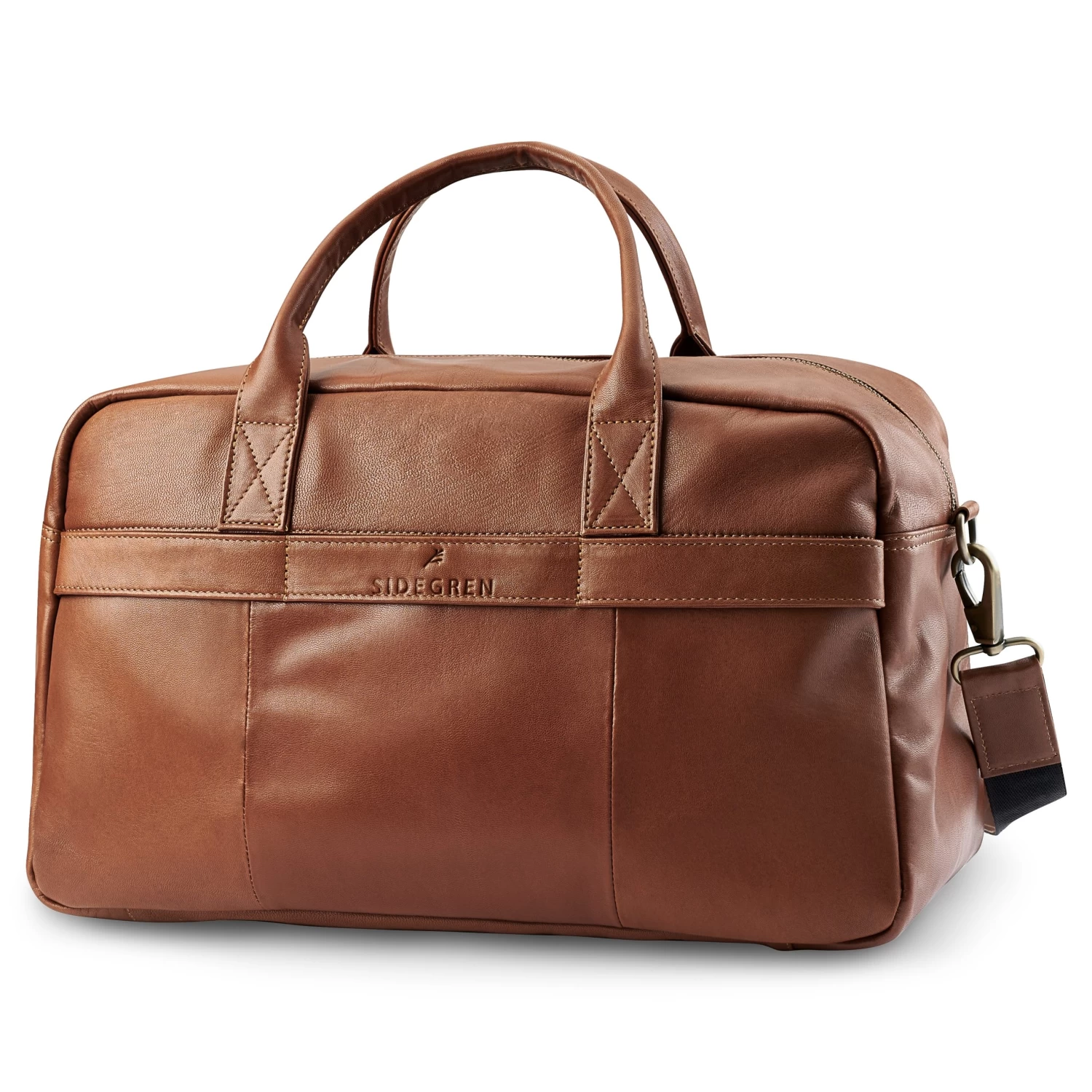 Fidei | Slim Mocha Full Grain Goat Leather Weekend Bag