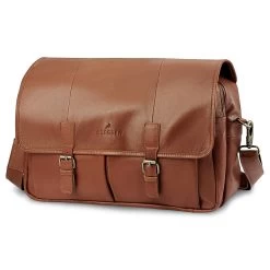 Fidei | Mocha Full Grain Goat Leather Business Weekend Bag