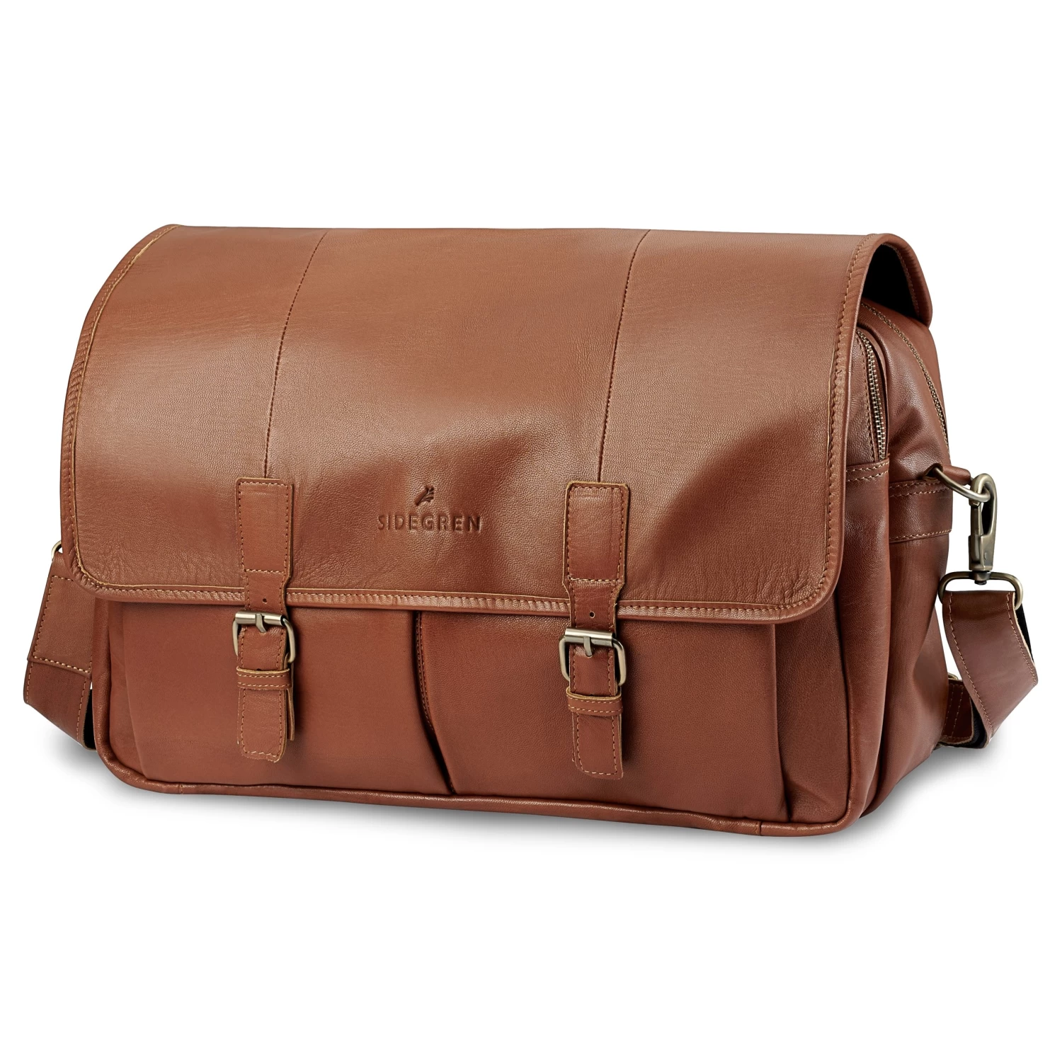 Fidei | Mocha Full Grain Goat Leather Business Weekend Bag