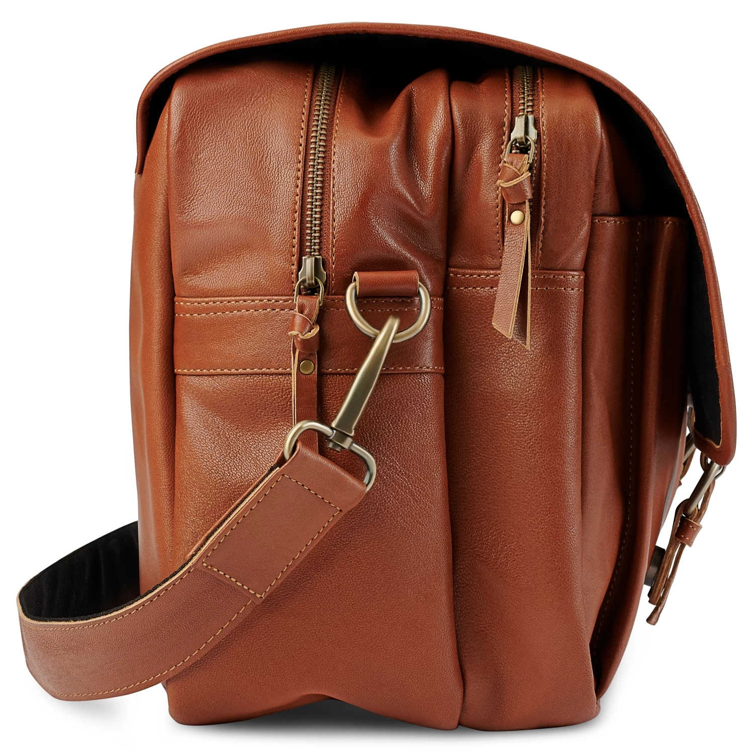 Fidei | Mocha Full Grain Goat Leather Business Weekend Bag - Image 2