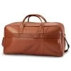 Fidei | Large Mocha Full Grain Goat Leather Travel Bag