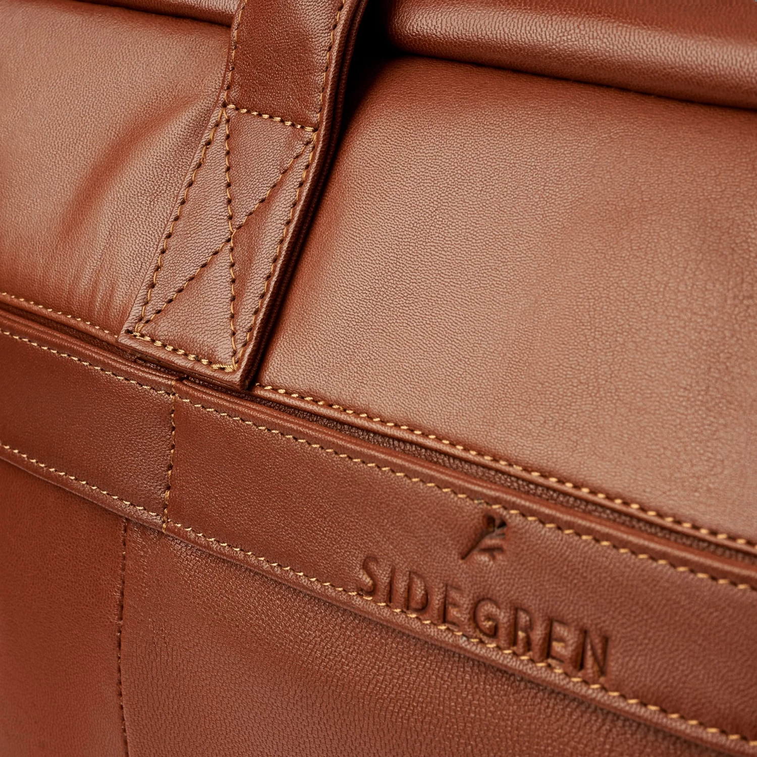 Fidei | Large Mocha Full Grain Goat Leather Travel Bag - Image 7