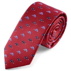 Motos | 6 Cm Red Small Car Tie