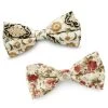 Floral Pre-Tied Bow Tie Set