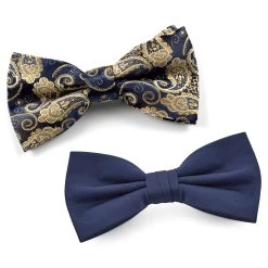 Paisley Pre-Tied Bow Tie Set