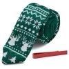 Christmas-themed Necktie And Tie Bar Set