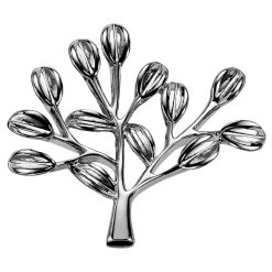 Dianthus | Silver-Tone Tree Lapel Pin