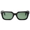Black & Forest Green Polarised Horn Rimmed Sunglasses