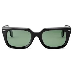 Black & Forest Green Polarised Horn Rimmed Sunglasses