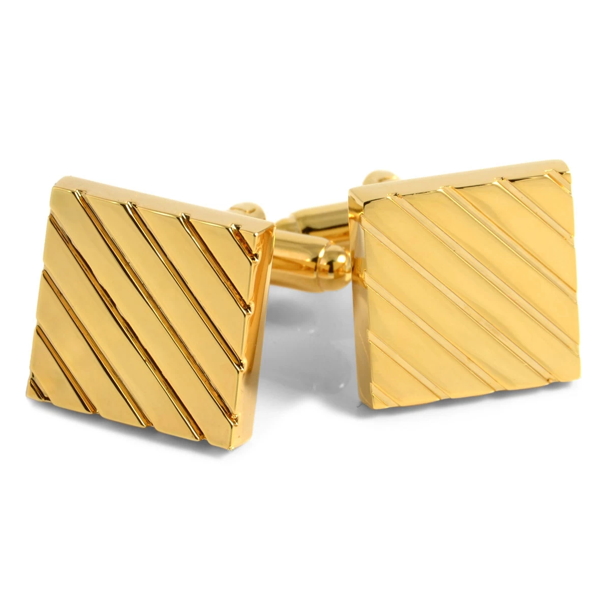 Gold-Tone Cufflinks & Tie Bar Set - Image 6
