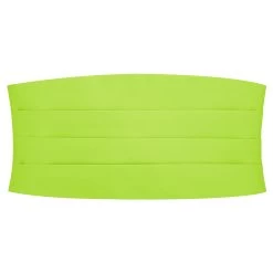 Lime Green Basic Cummerbund