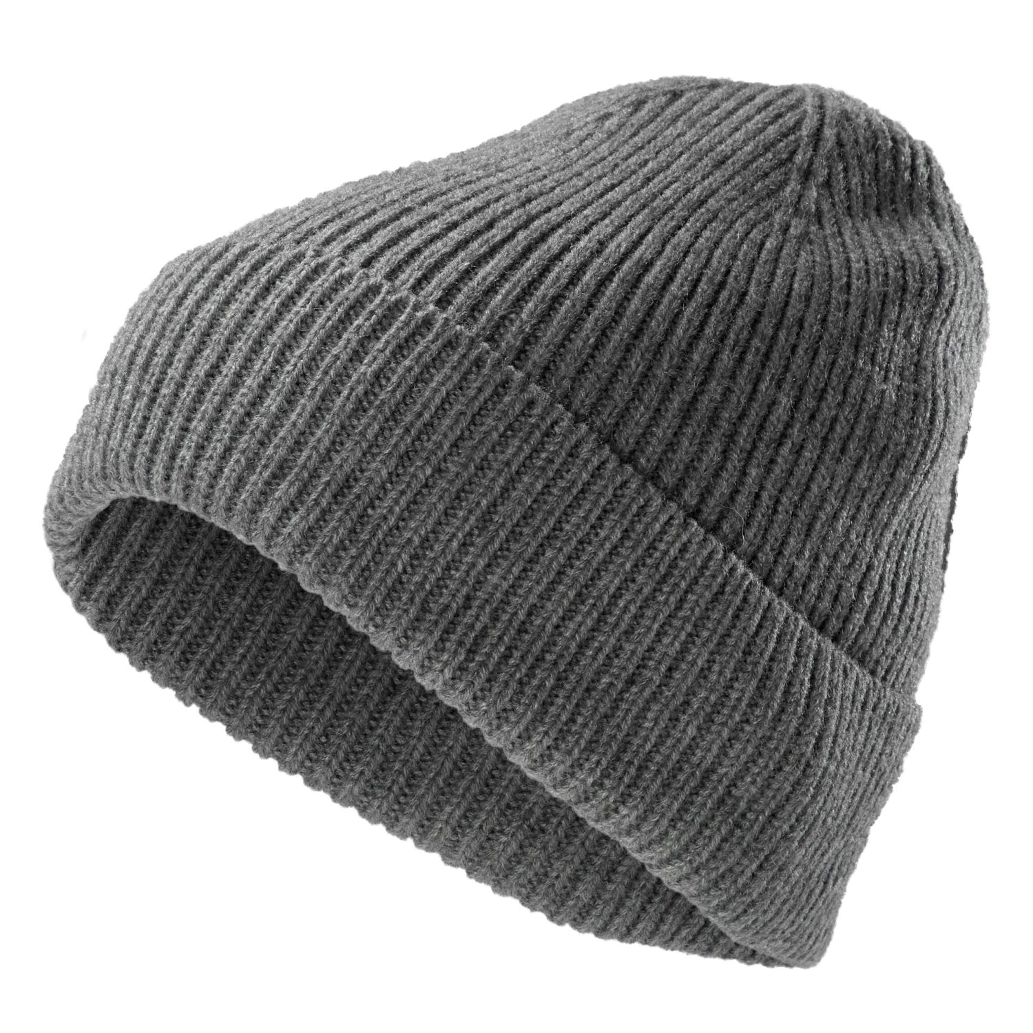Montagna | Metallic Grey Chunky Knitted Beanie
