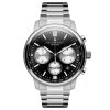 Chronum | Silver-tone And Black Stainless Steel Chronograph Watch