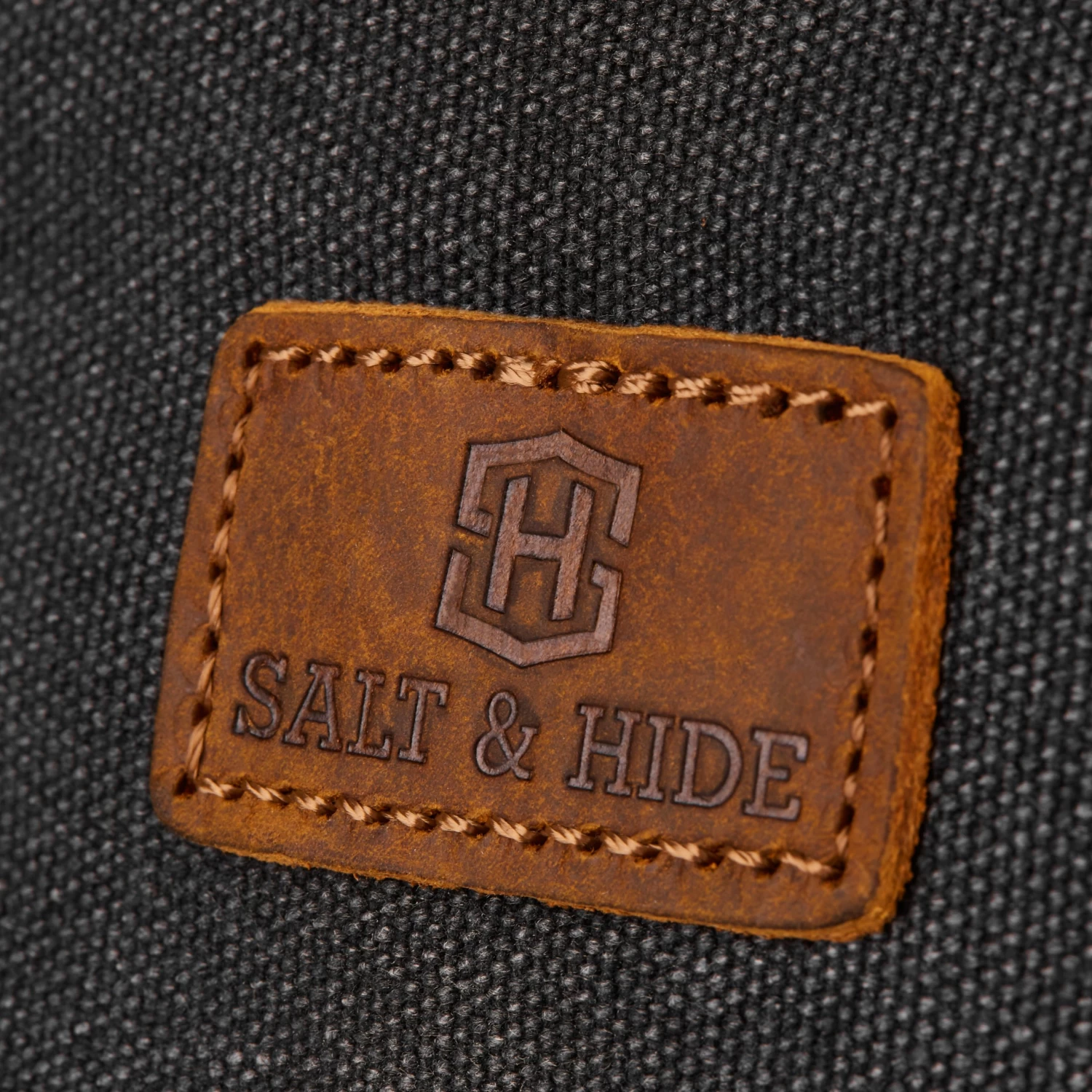 Tarpa | Grey Canvas & Tan Leather Laptop Bag - Image 10