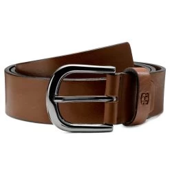 Casual Rust Brown Full Grain Leather Belt