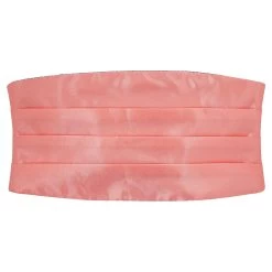 Coral Pink Basic Cummerbund