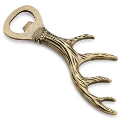 Bottle Opener | Deer Antler | Vintage Gold Tone