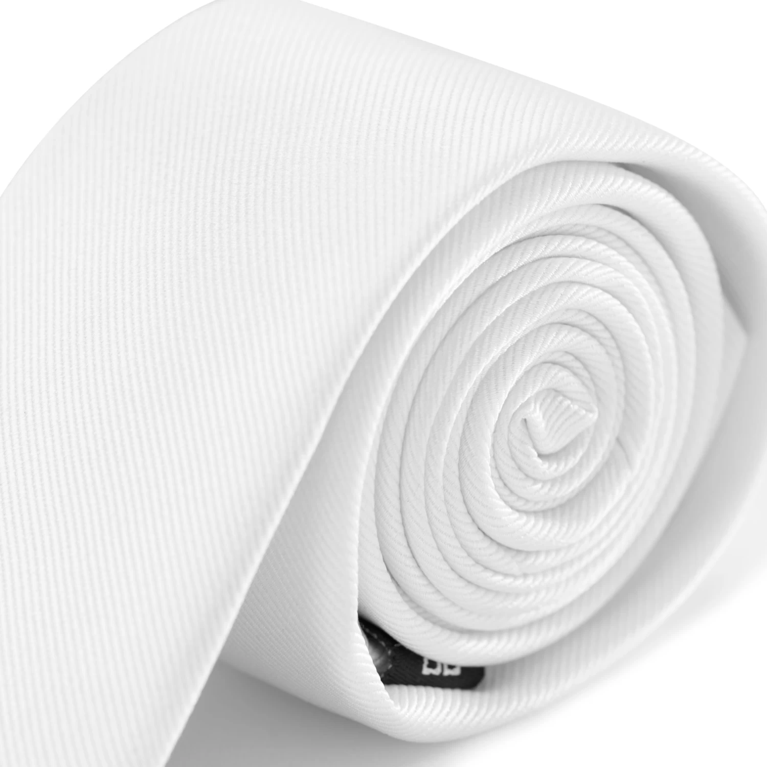 Classic White Silk-Twill Tie - Image 3