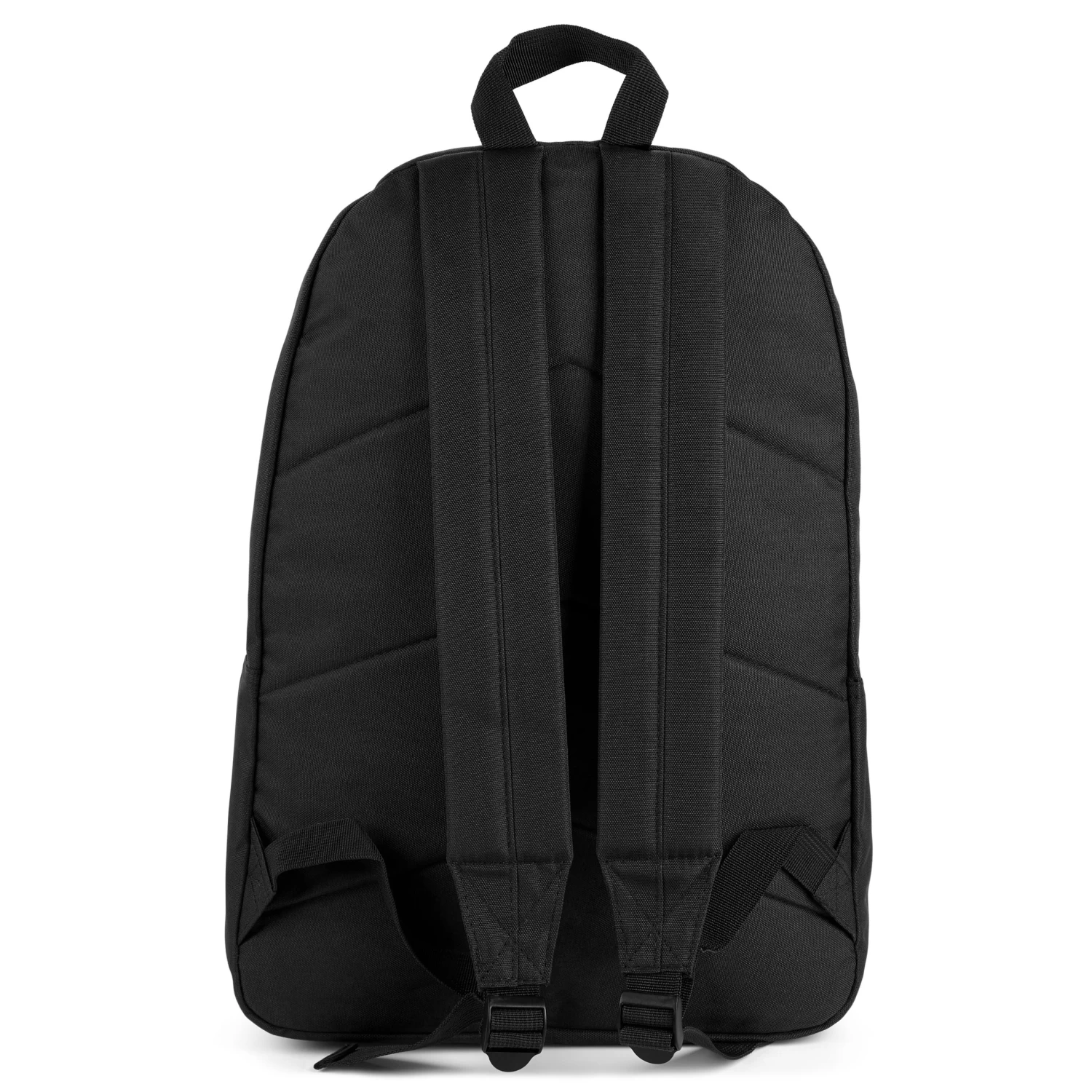 Lewis | Black Polyester & Faux Leather Simple Backpack - Image 6
