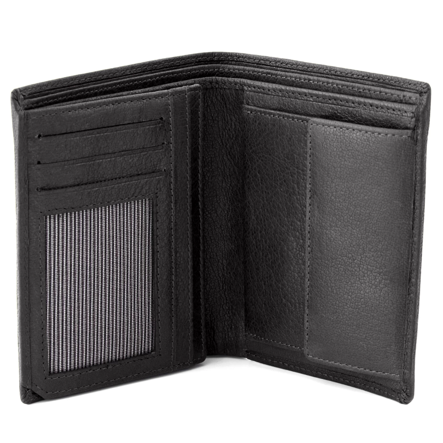 California | Black Stand-Up Leather Wallet - Image 2